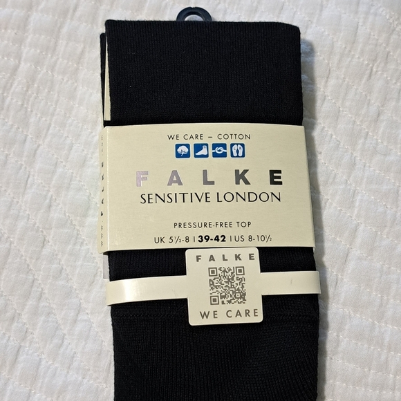 Falke Socks | Falke Sensitive London | Black Pressure Free Top | Size 8- 10.5 - Picture 2 of 7